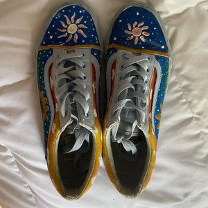 Custom painted vans.